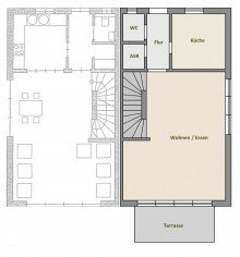 Grundriss EG1 Moderne Doppelhaush�lfte in TOP-Lage!