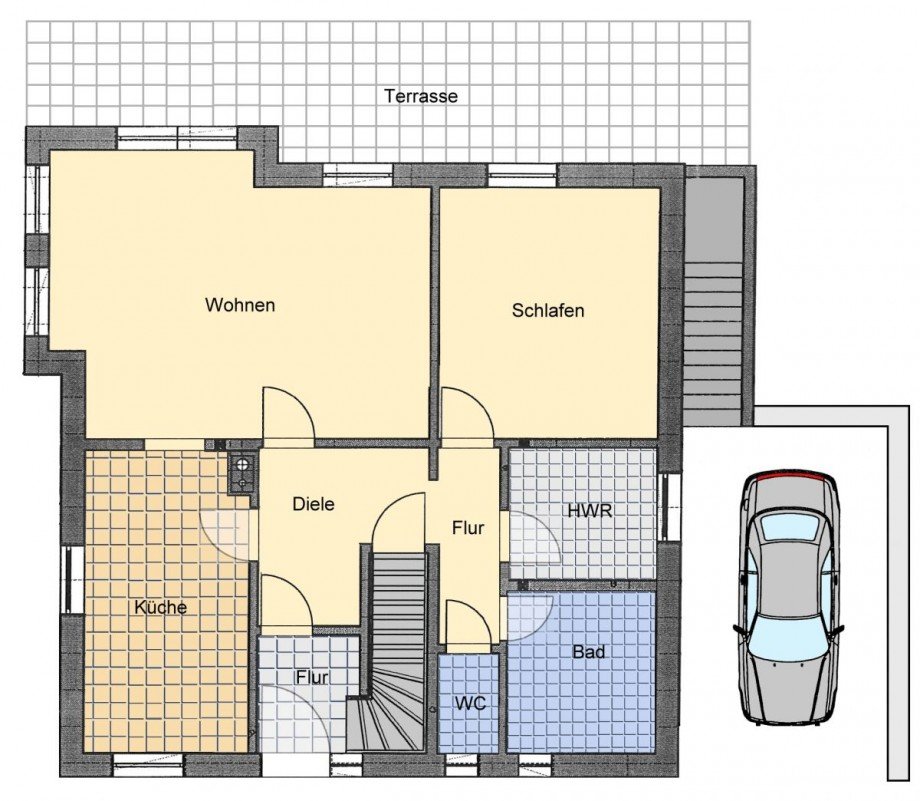 Grundriss EG Einfamilienhaus Gimbsheim