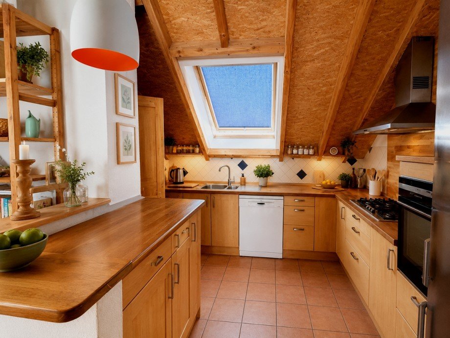 K�che Dachgeschosswohnung Dolgesheim